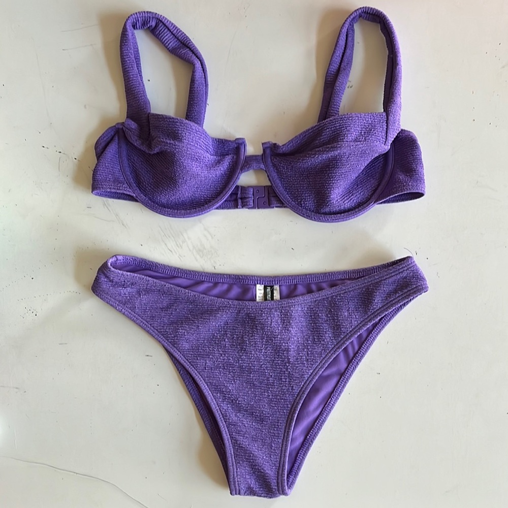 PLT Bikini Purple Crinkle M